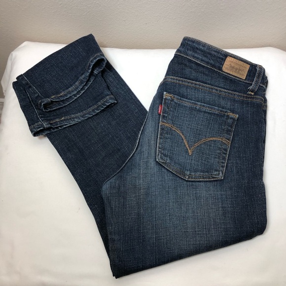 Levi’s The Original Jean Mid Rise Skinny Stretchy Cotton Dark Wash Jeans 8 Short - Picture 15 of 15